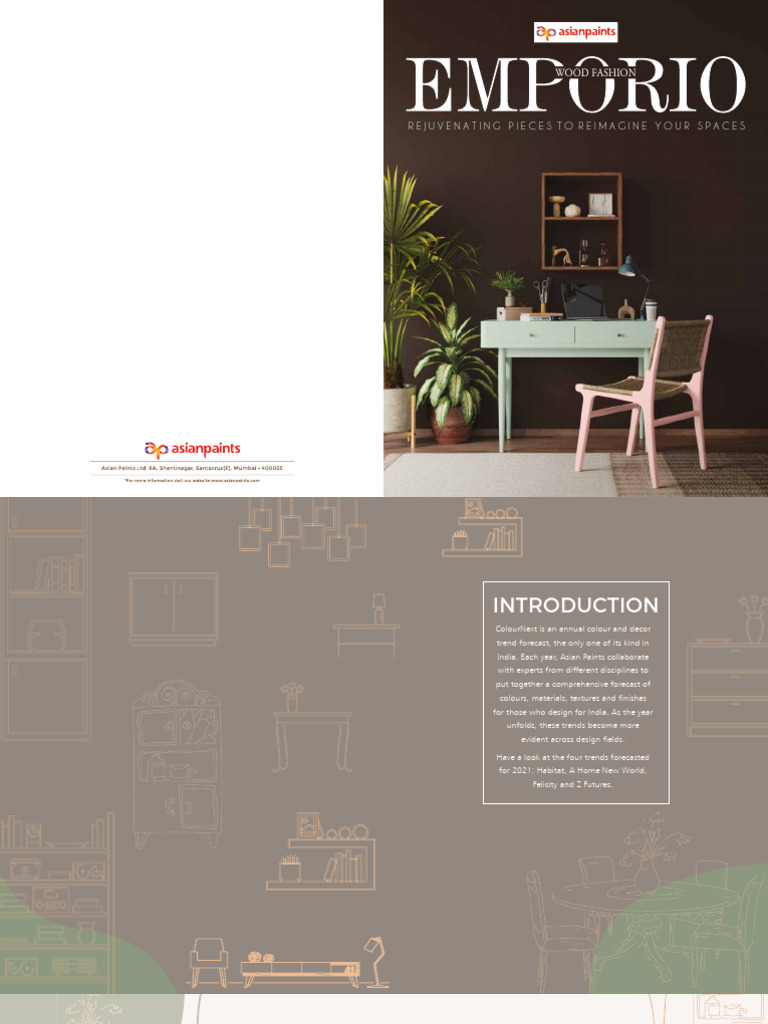 Asian Paints Wood Colour Trends 2021 | PDF | Interior Design | Furniture