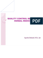 Quality Control Method of Herbal Medicine