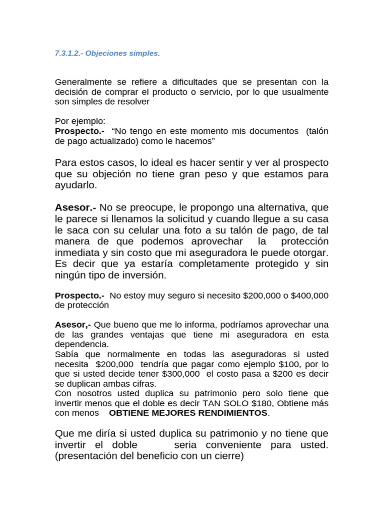 7 3 1 2 objeciones simples pdf