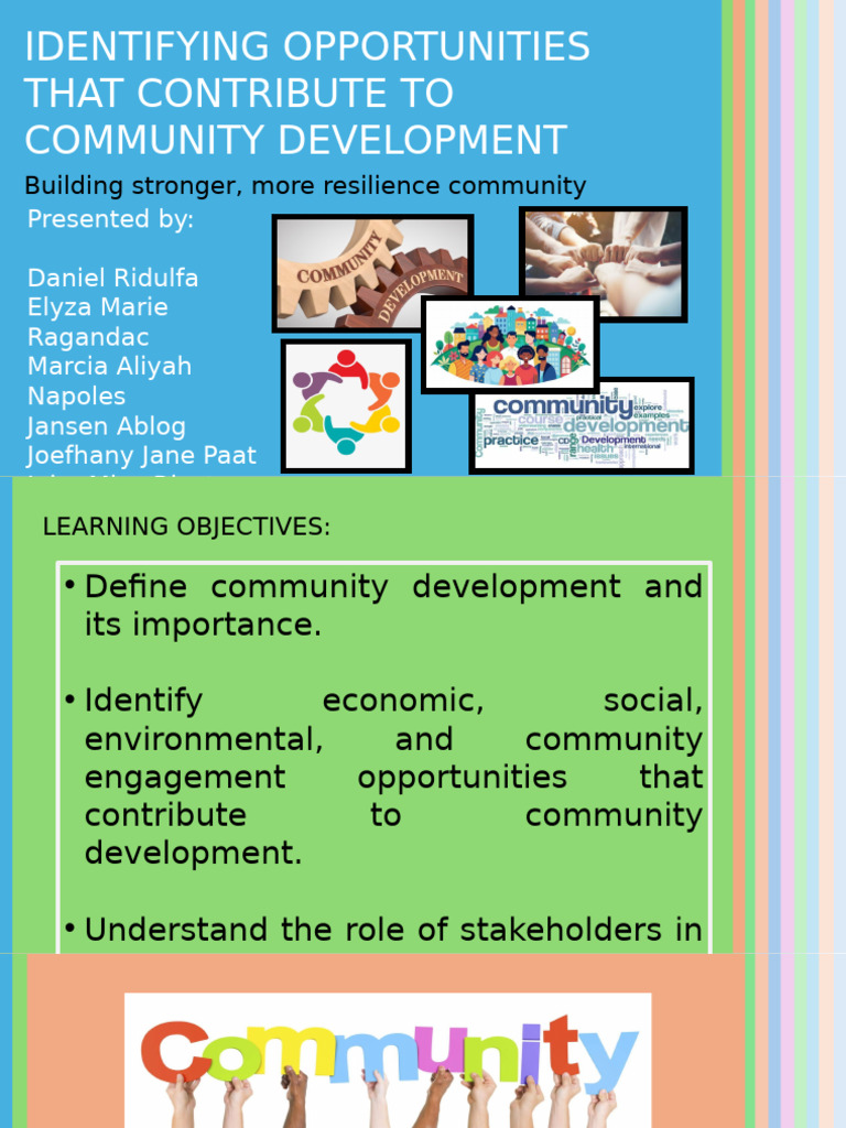 Community Development Opportunities Guide | PDF | Sustainability | Resource