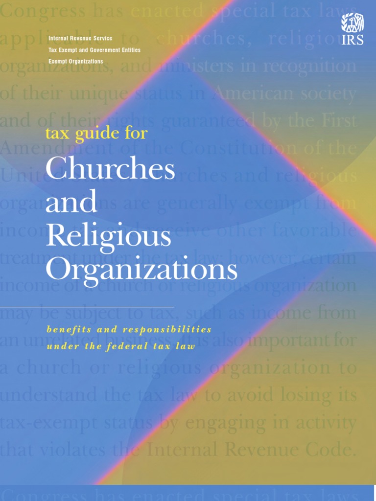 IRS Guide For Churches-Religious Orgs | PDF