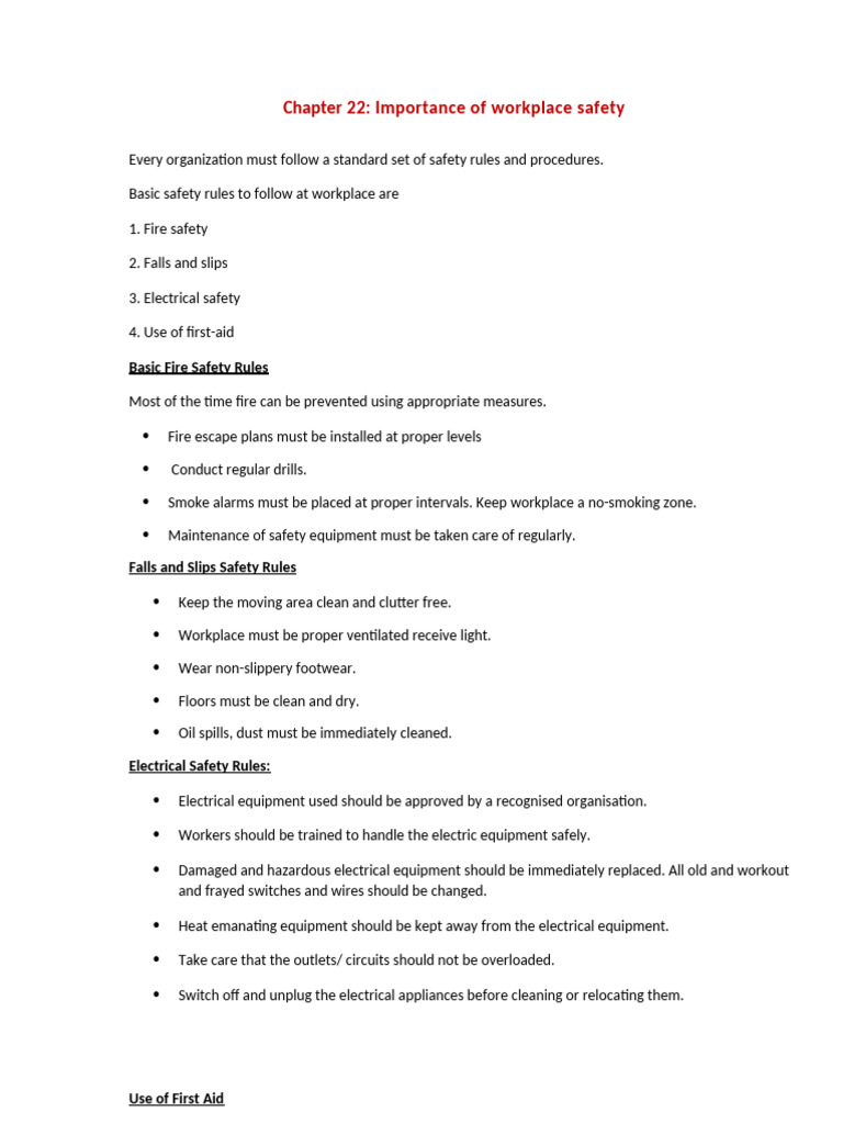 Important_Notes_Prevent Accidents and Emergencies | PDF | Hazards ...