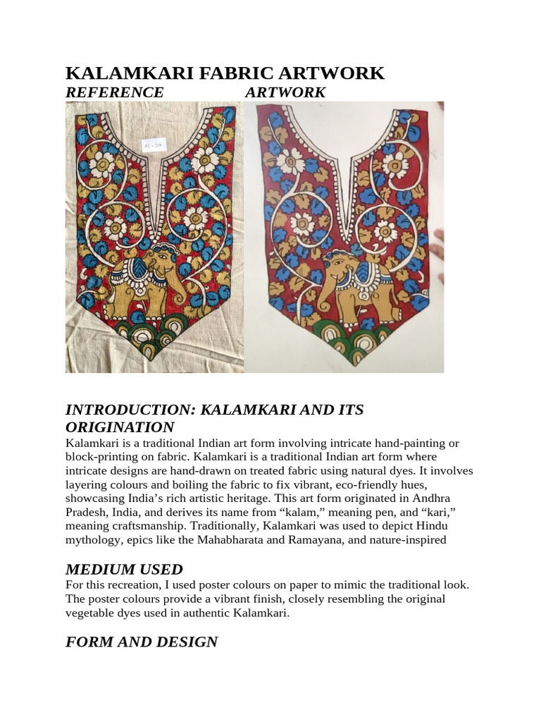 Kalamkari Study | PDF