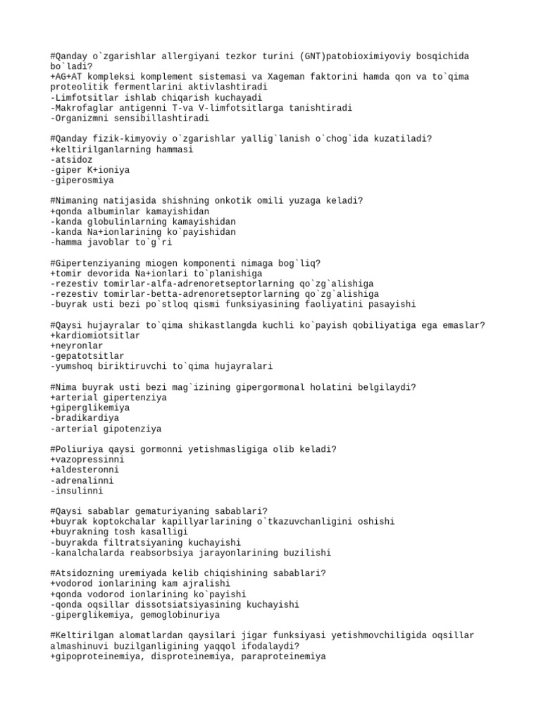 Questions With Two Correct Answers | PDF