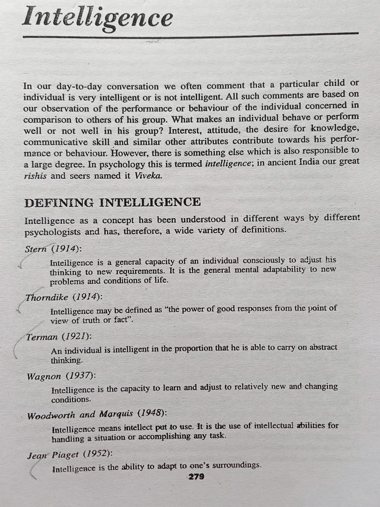 Intelligence | PDF