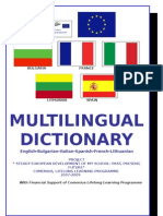 Multilingual Dictionary: Bulgaria France Italy