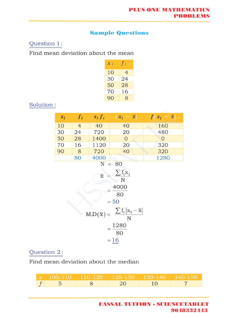 Plus One Maths 15 Pdf