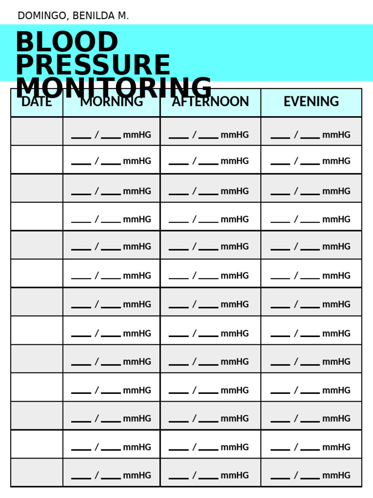 Blood Pressure Monitoring | PDF