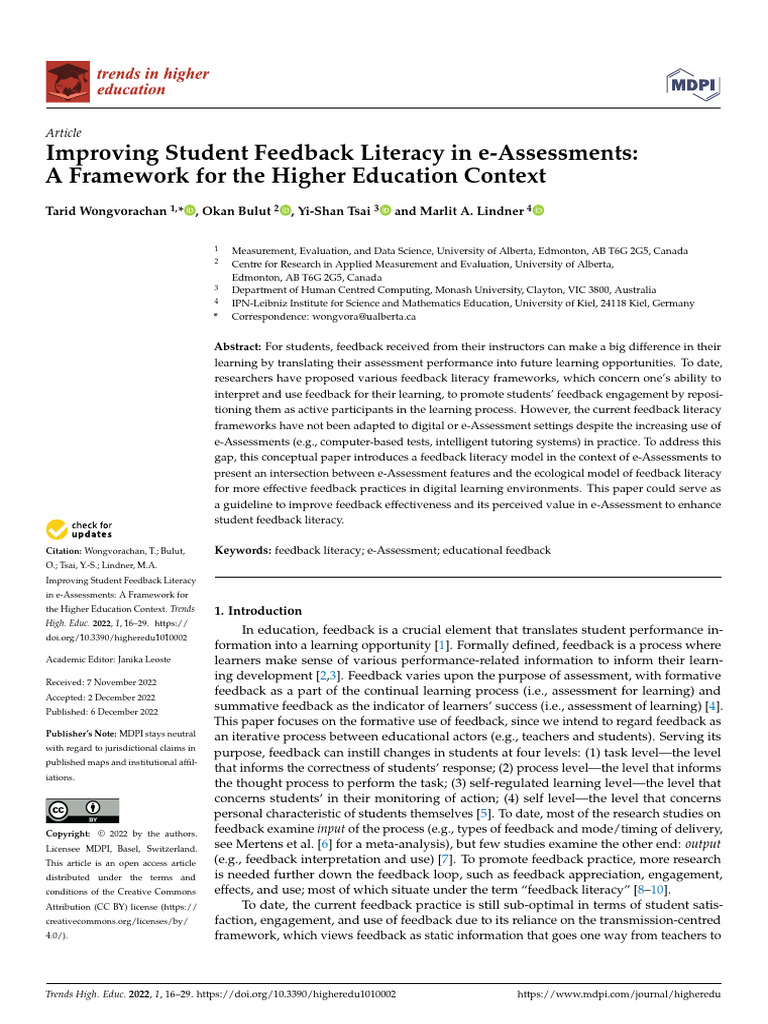 Higheredu 01 00002 | PDF | Educational Technology | Educational Assessment