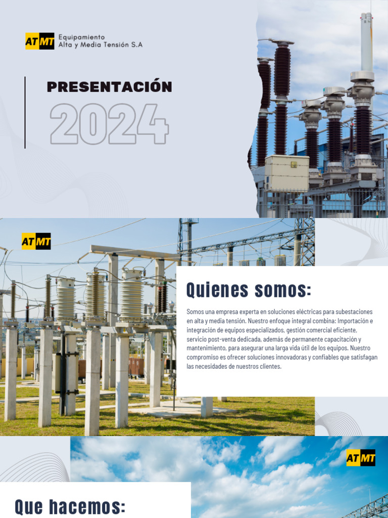 Atmt 2024 Presentacion | PDF | Transformador | Transmisión de energía ...