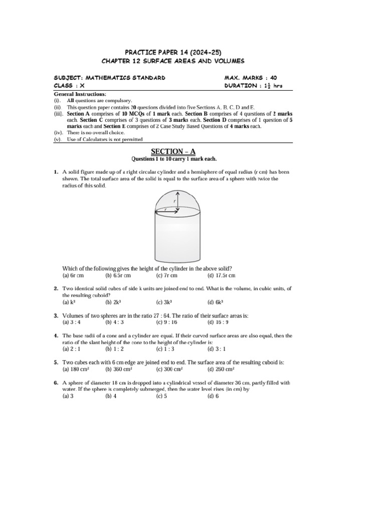 Surface and Area | PDF