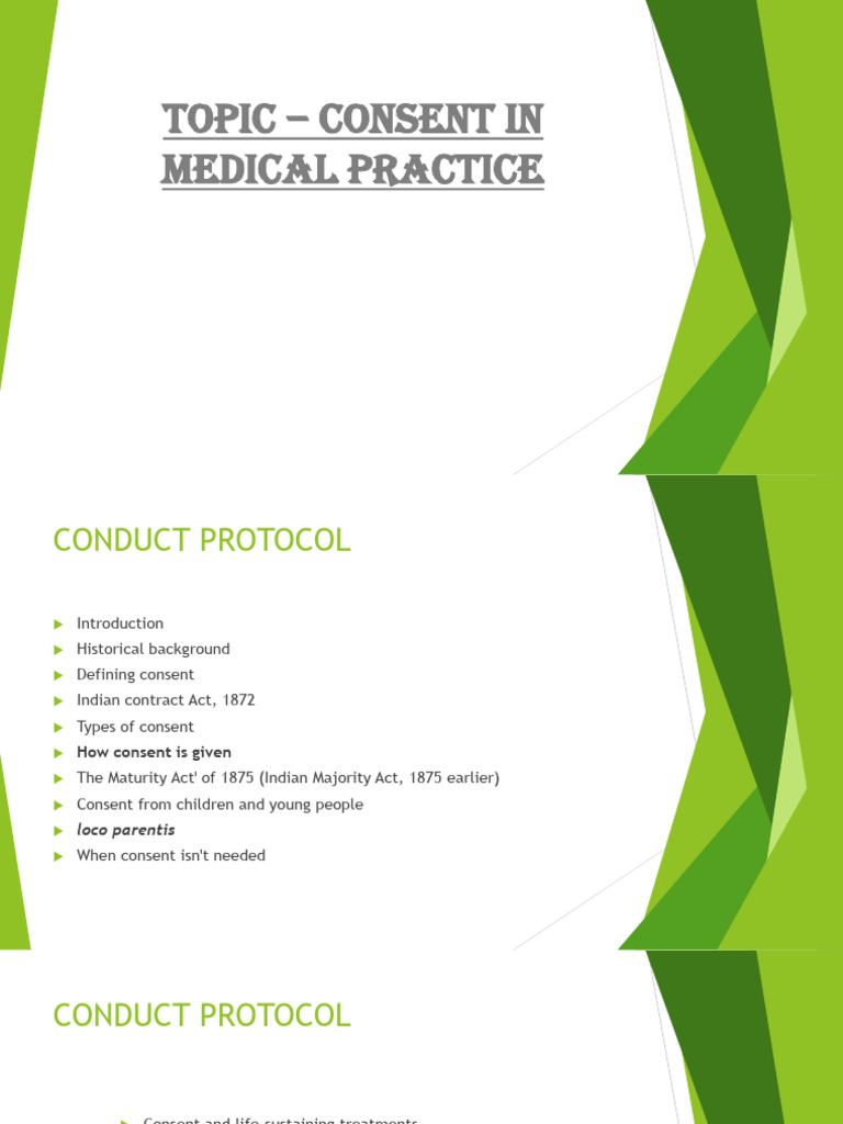 Understanding Consent in Medical Practice | PDF | Informed Consent ...