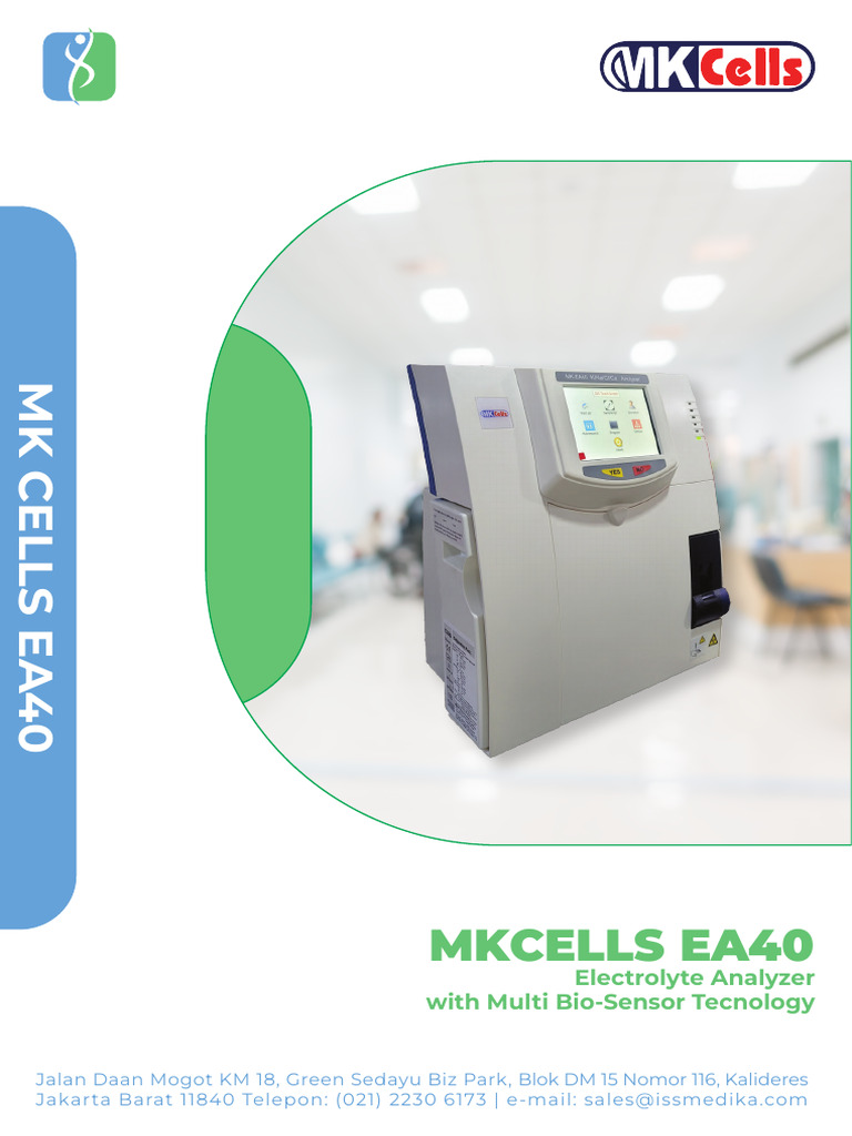 Alat Analyzer Elektrolit MKCELLS EA40 | PDF