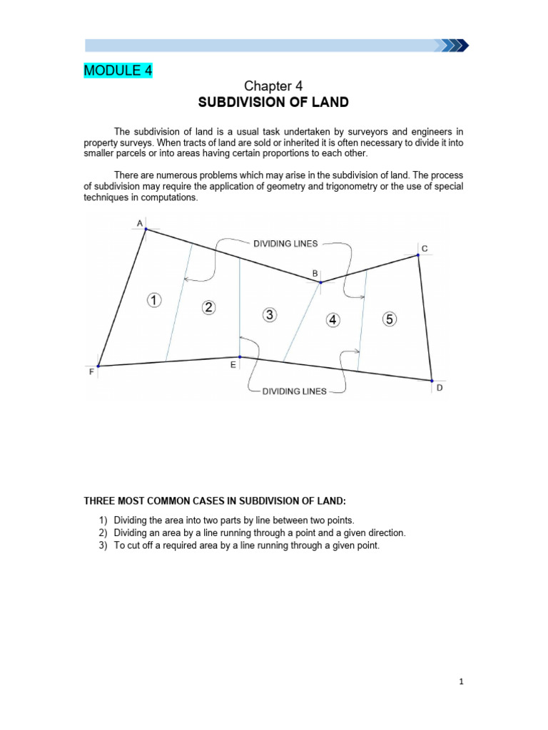Land Subdivision Techniques and Examples | PDF | Mathematics ...