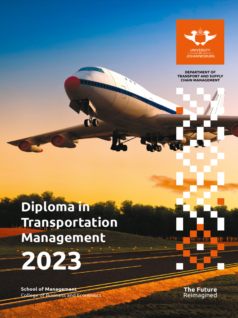 Diploma in Transportation Management UJ | PDF | Educational Stages