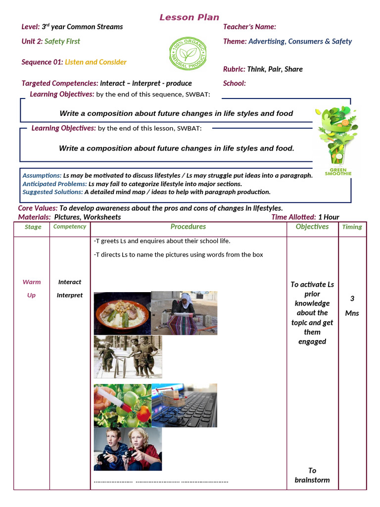 6.think Pair Share Lesson Plan | PDF | Lesson Plan | Cognition