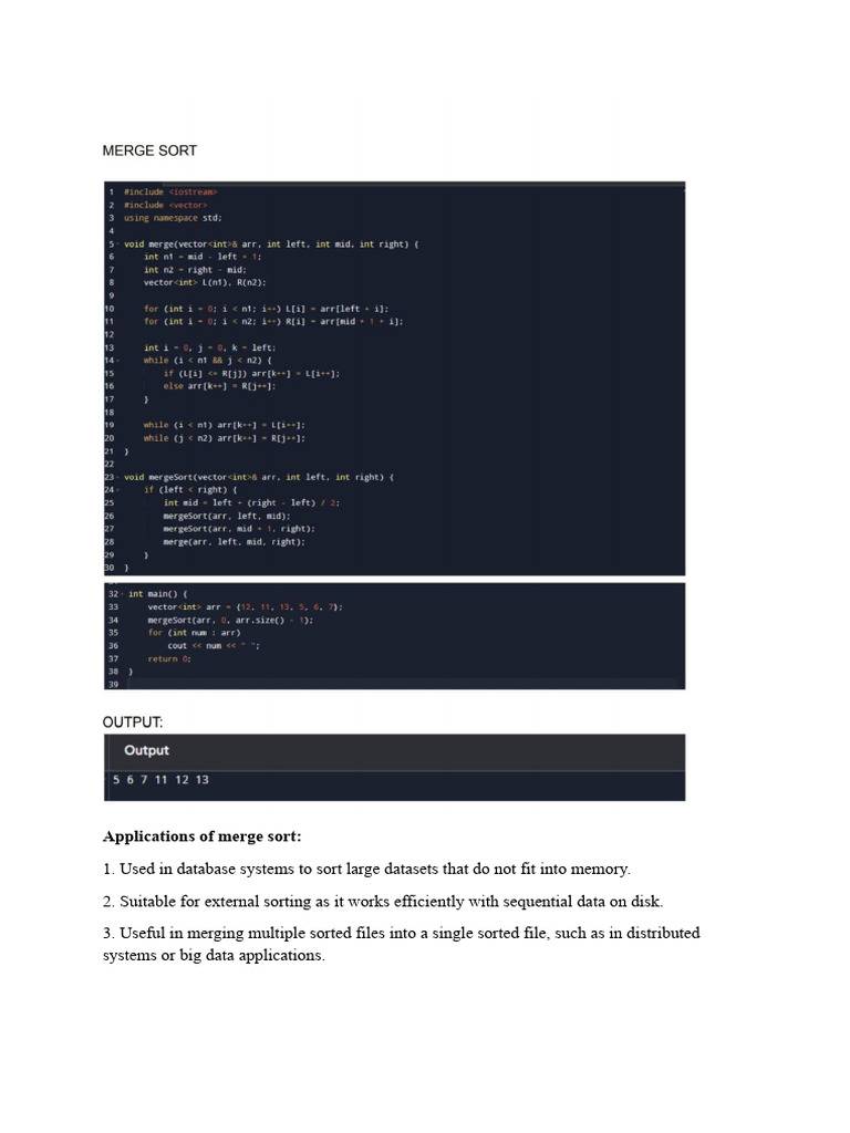 DAA File Sorting Algorithms Overview | PDF