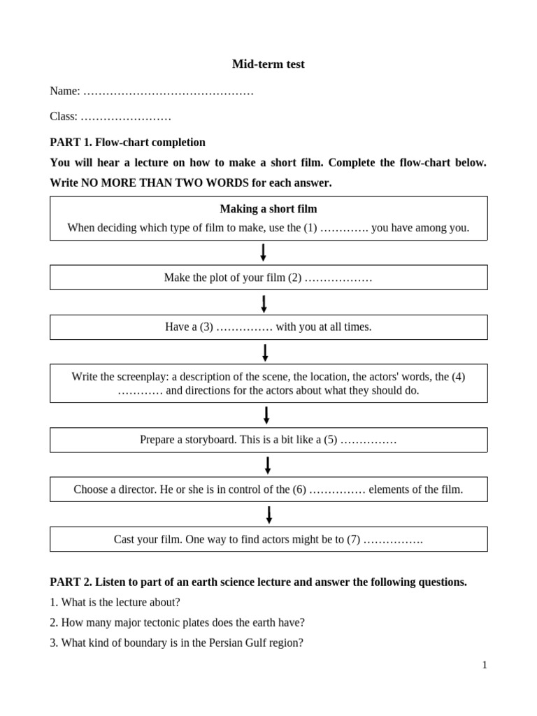 Mid Term Test - B | PDF