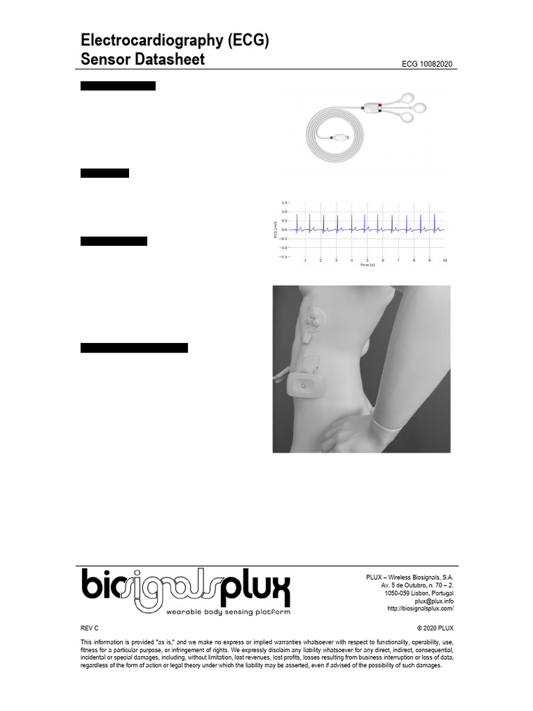 ECG Sensor Specifications and Features | PDF | Electrocardiography ...