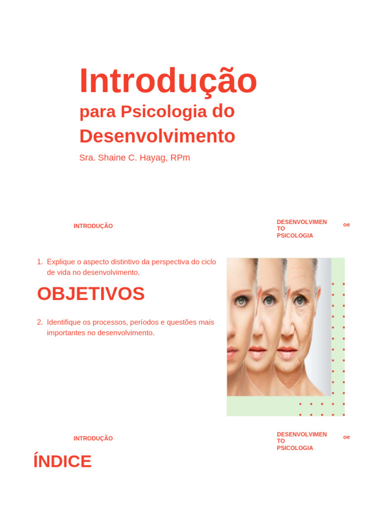 Introdução à Psicologia do Desenvolvimento | PDF | Psicologia ...