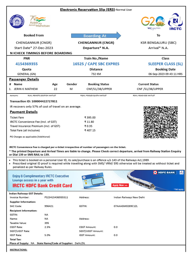 Ticket | PDF | Identity Document