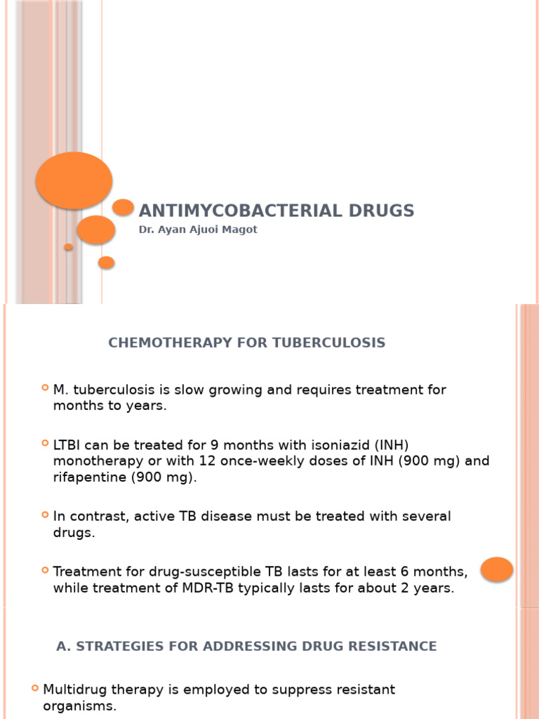Antimycobacterial Drugs | PDF | Tuberculosis | Mycobacterium