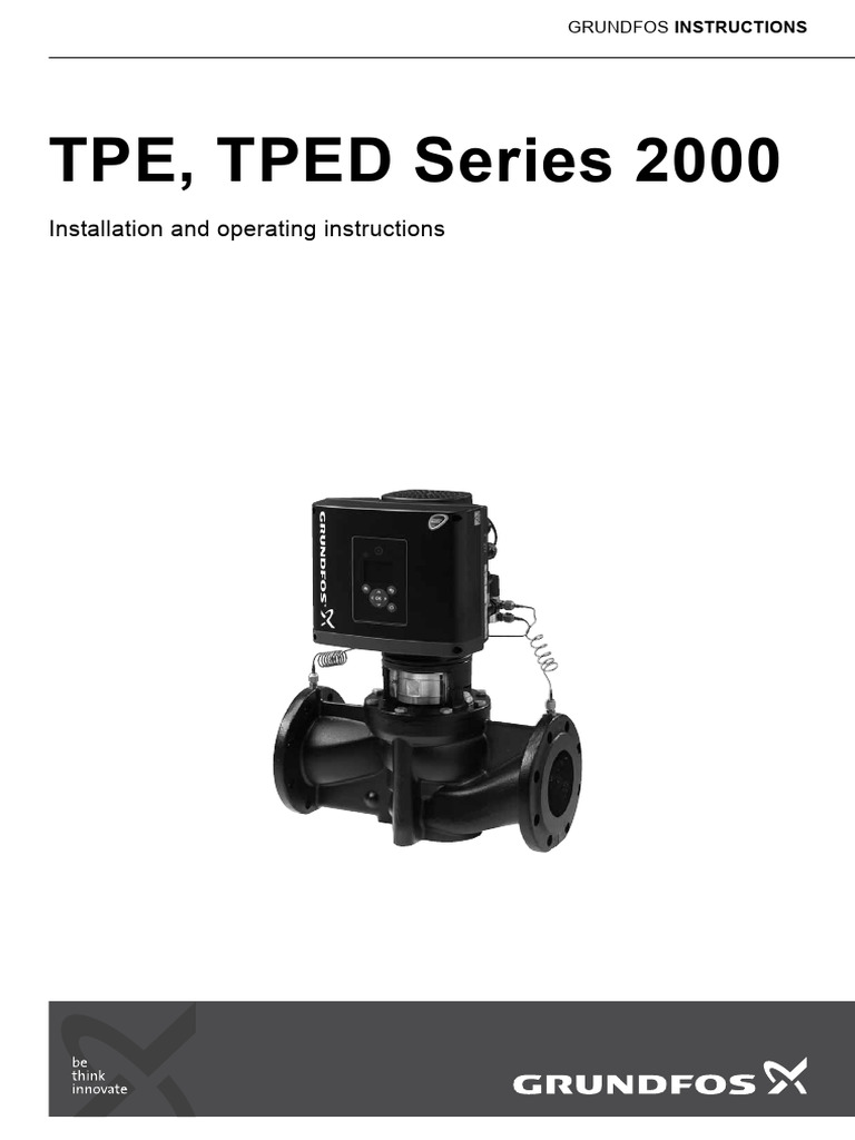 TPE, TPED Series 2000 Pump Instructions | PDF | Mains Electricity | Relay