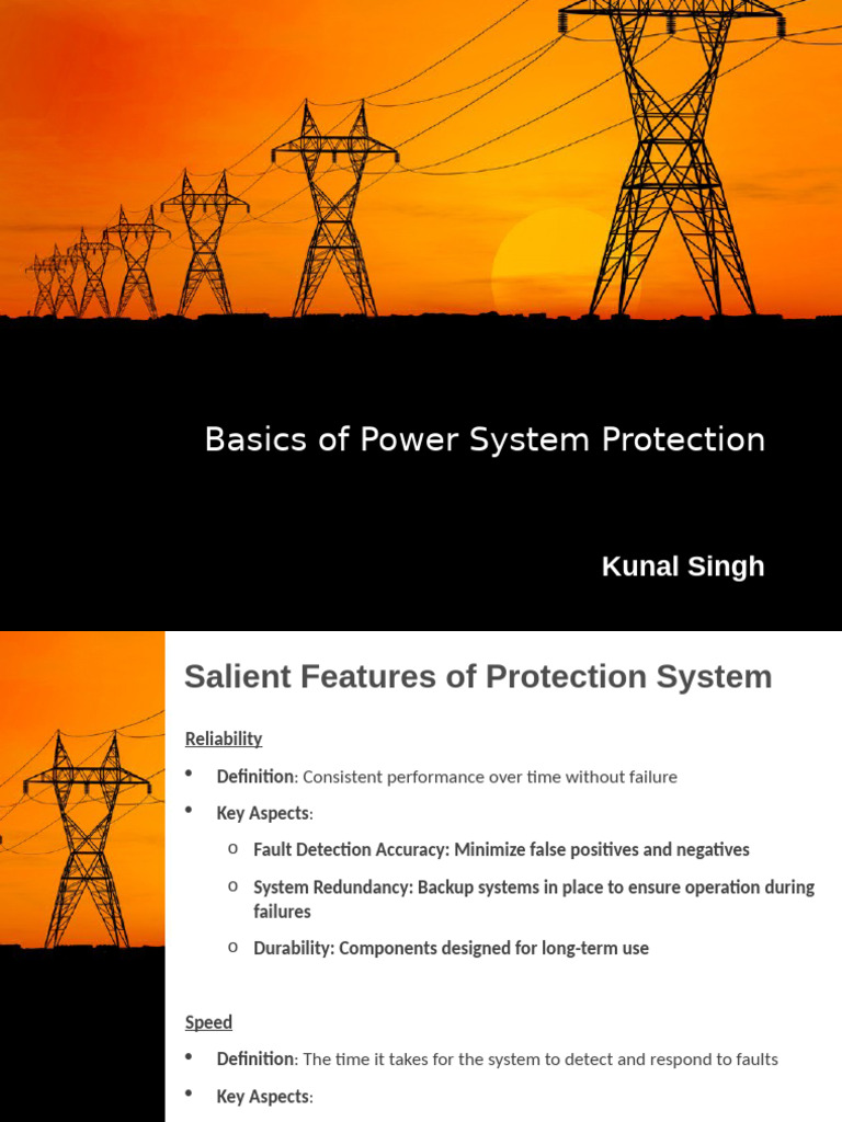 Power System Protection Essentials | PDF | Relay | Accuracy And Precision