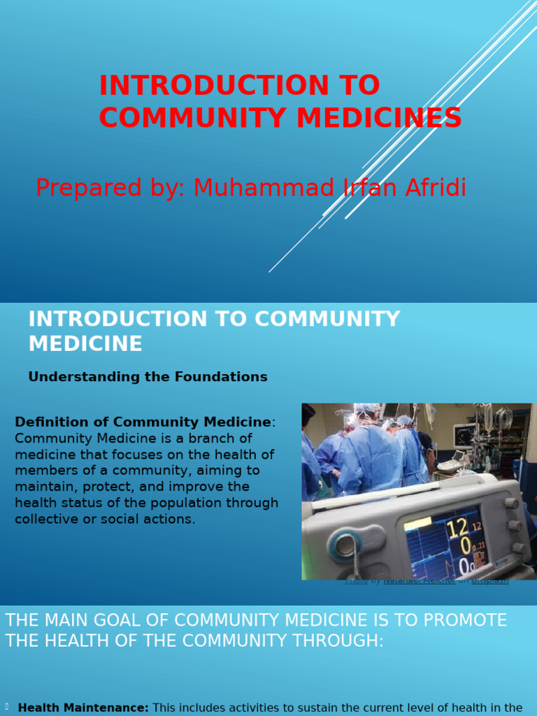 Community Medicine: Health Promotion Guide | PDF | Public Health ...
