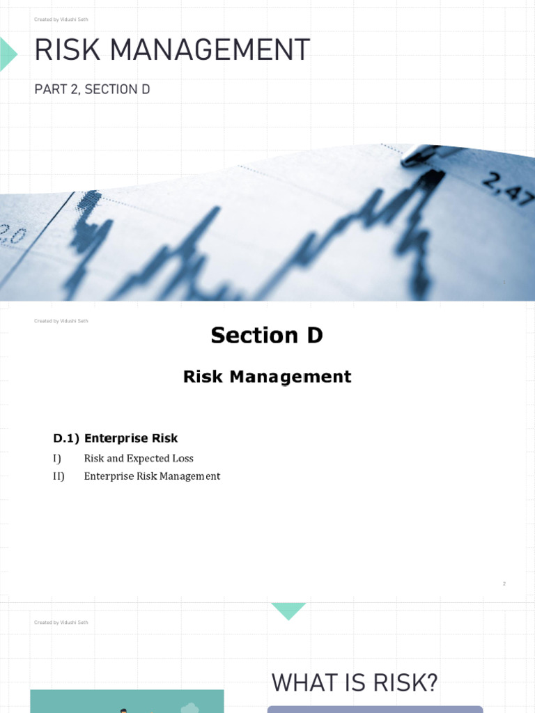 Understanding Enterprise Risk Management | PDF | Risk | Value At Risk