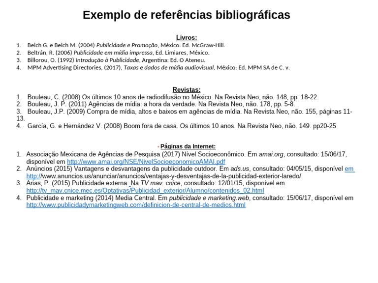 Referências Bibliográficas em Publicidade | PDF