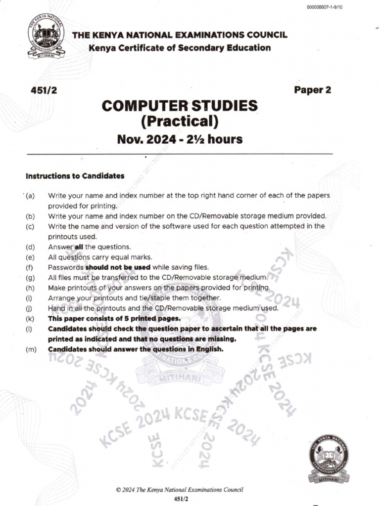 2024 Comp Pp2 | PDF