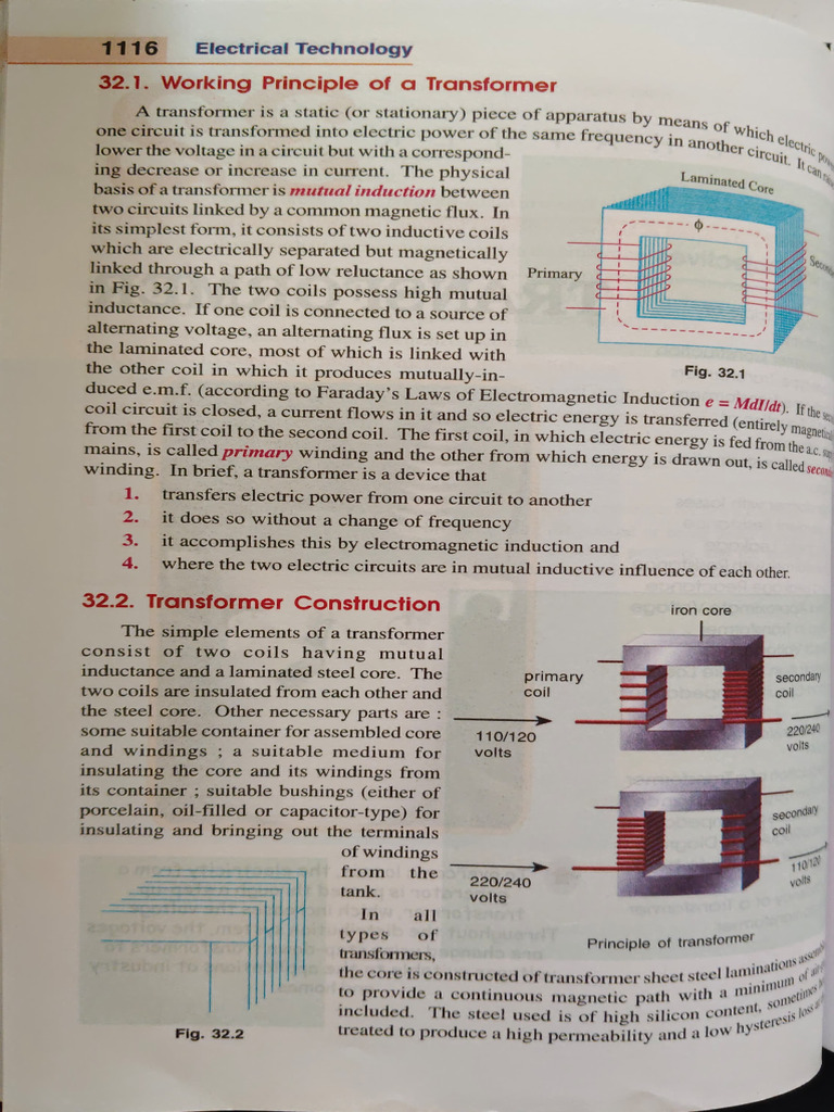 transformer notes | PDF | Transformer | Inductance