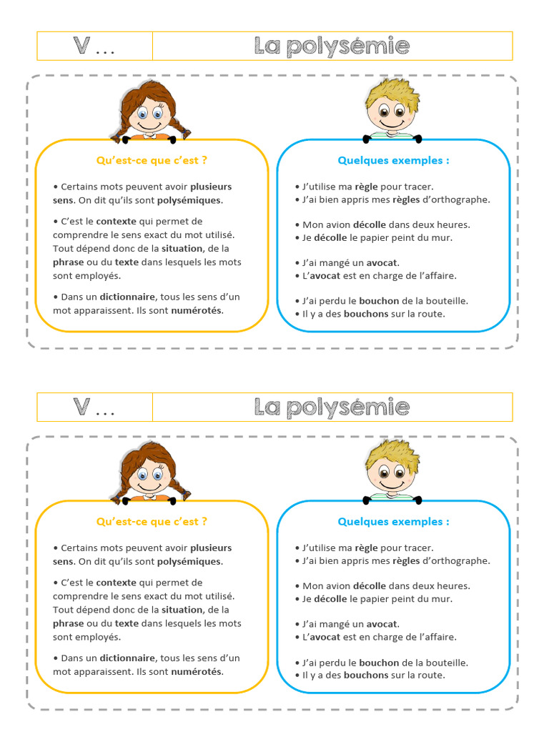 Comprendre la polysémie des mots | PDF