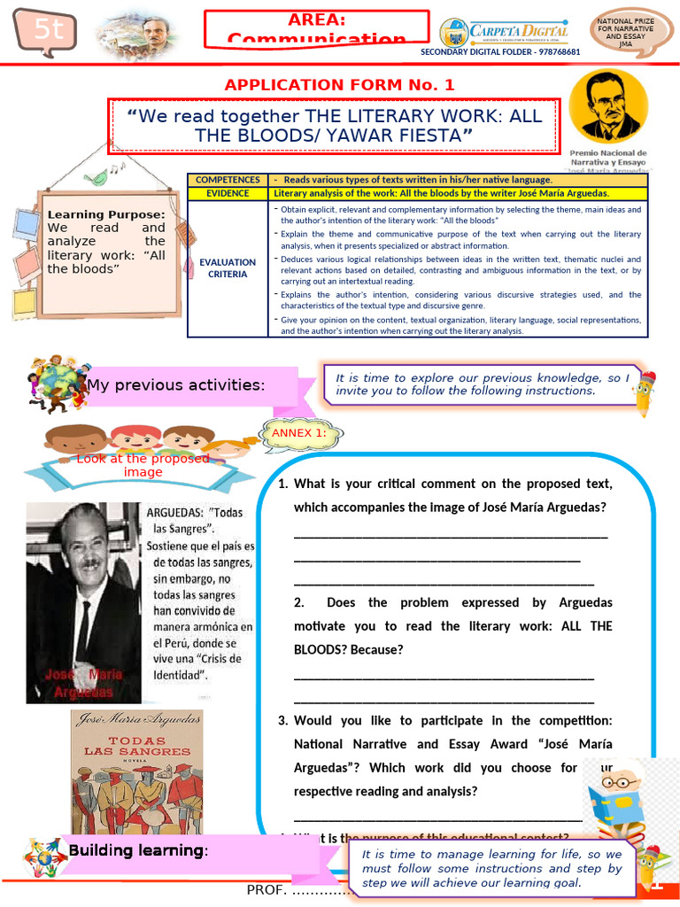 5° APPLICATION FORM - Session 1 JMA.docx | PDF | Essays | Information