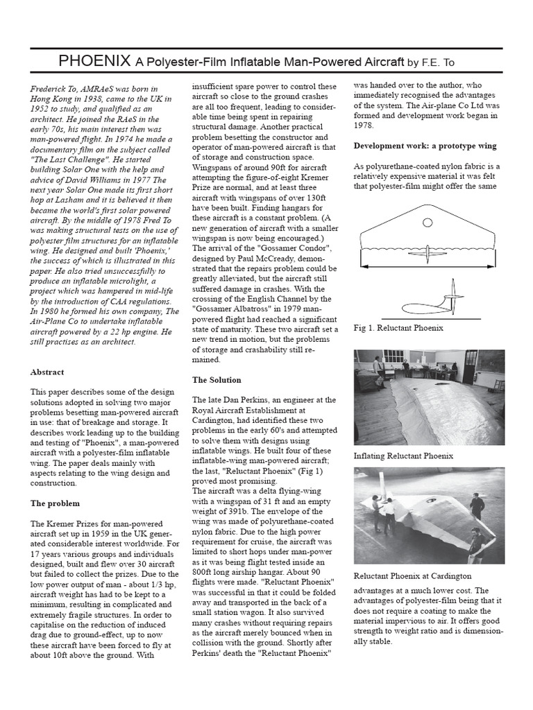 Phoenix Paper | PDF | Adhesive | Aircraft