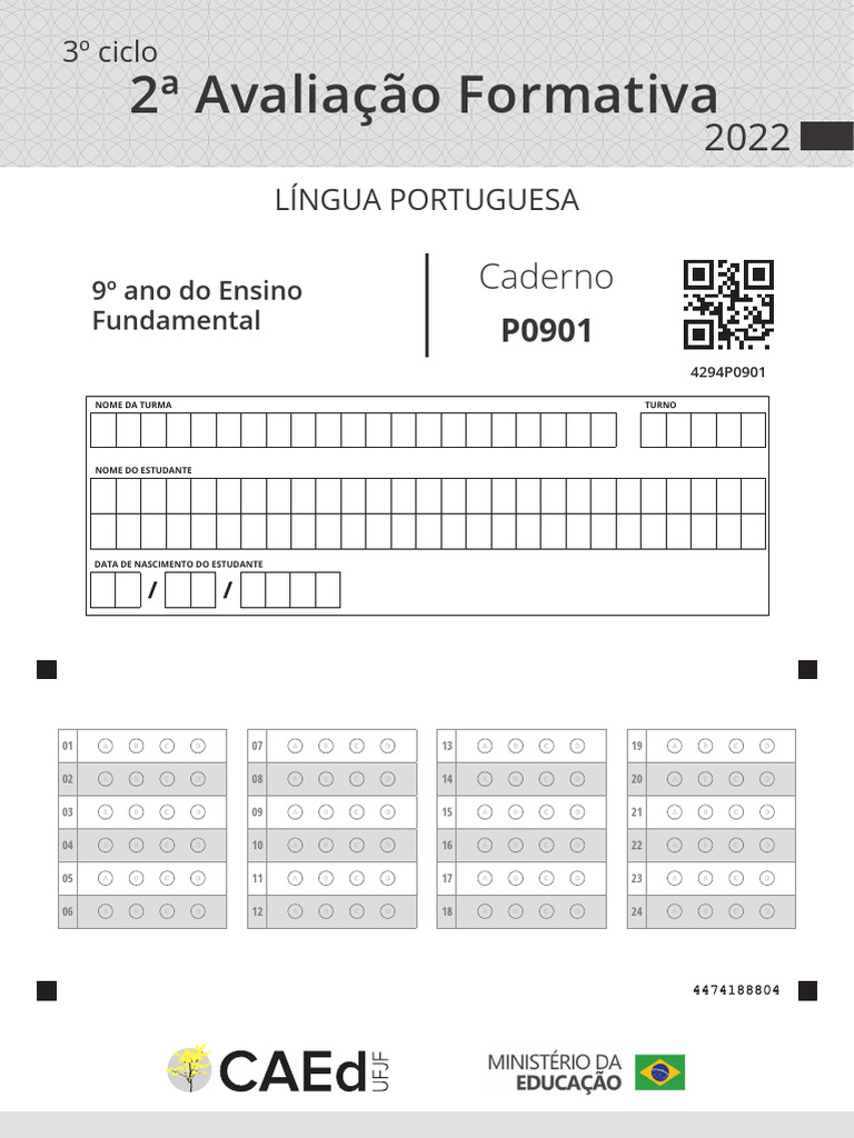 Avaliação Formativa 2 CAED | PDF | Habitat | Dom Quixote
