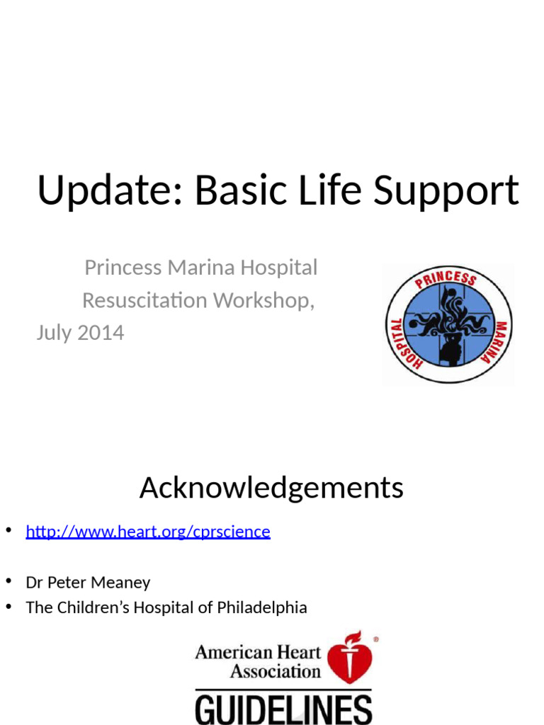BLS Resuscitation Workshop 2014 | PDF | Cardiopulmonary Resuscitation ...