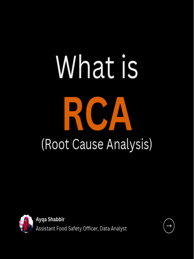 Root Cause Analysis in Food Safety | PDF