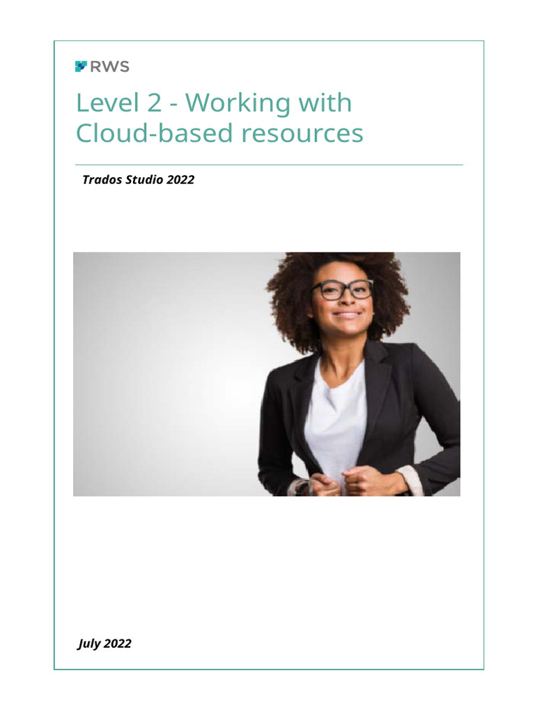 06 - Level 2 - Working With Cloud-Based Resources - en | PDF | Legal ...