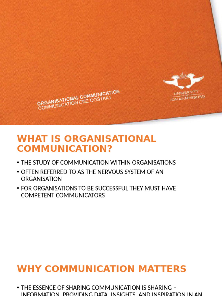 Organisational Communication Guide | PDF | Communication | Information