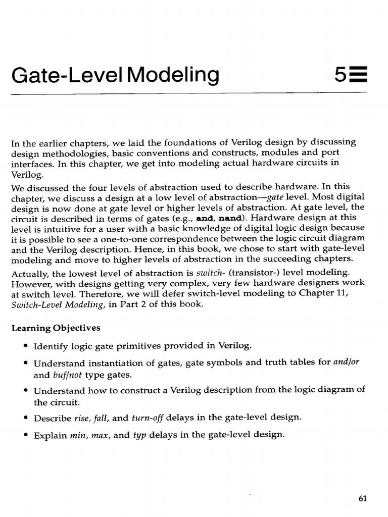 VERILOG_STRUCTURAL_DESCRIPTION_UNIT5 | PDF