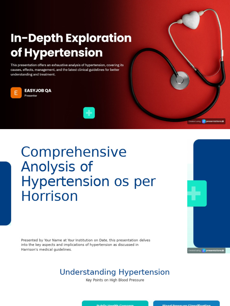 Hypertension Insights and Management Guide | PDF | Hypertension | Blood ...