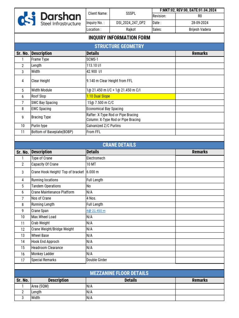 Inquiry 2024 247 2024-09-30 DSI 2024 247 IIF R0 OP-2 | PDF | Crane ...