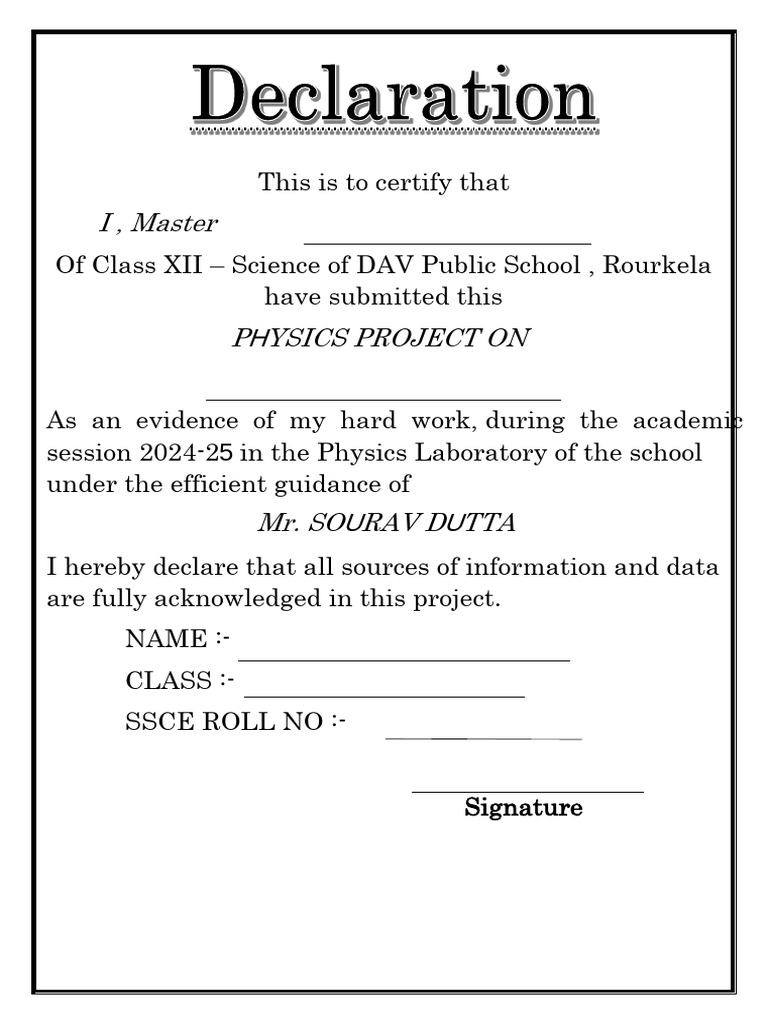 Declaration Final | PDF