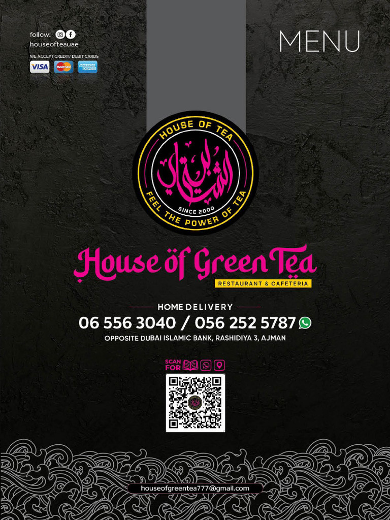 House of Green Tea Menu | PDF