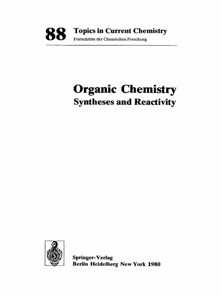 (Topics in Current Chemistry 088) Boschke F.L. - Organic Chemistry ...