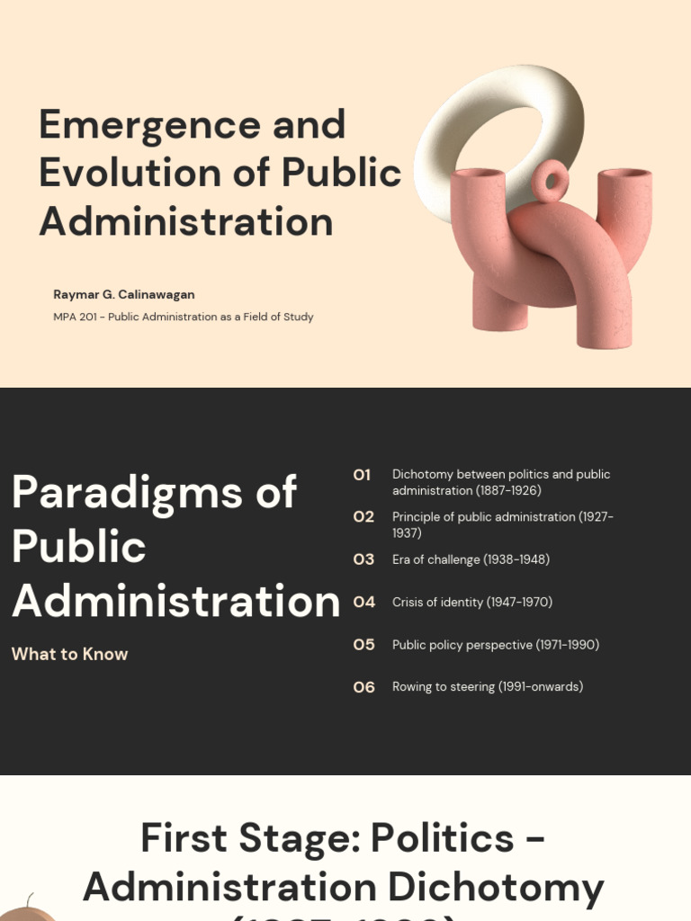 Emergence and Evolution of Public Administration | PDF | Public ...