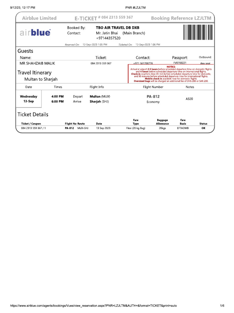 New Ticket | PDF
