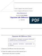 Equazioni Differenze Finite